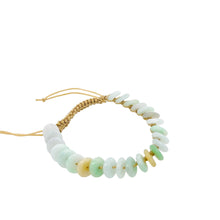 Burmese Jadeite Mini Good Fortune Coin Silk Bracelet