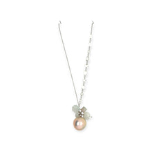 18kt WG 14mm Australian South Sea Pink Pearl w/Burmese Jadiete Heart, Baqua, Piggy & Pink Watermelon Tourmaline Pendant