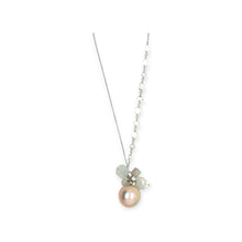 18kt WG 14mm Australian South Sea Pink Pearl w/Burmese Jadiete Heart, Baqua, Piggy & Pink Watermelon Tourmaline Pendant