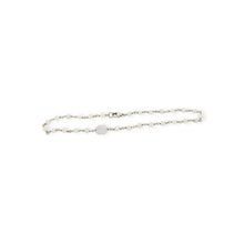 14kt WG Burmese Icy Jadeite 3mm Baqua Anklet