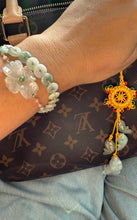 14kt YG Burmese Icy Pastel Jadeite Mini Coin Bracelet