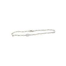14kt WG Burmese Icy Jadeite 3mm Baqua Anklet