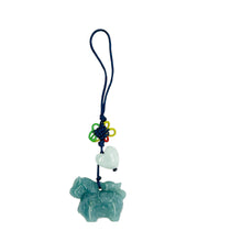 Burmese Jadeite Horse & Mini Heart Charm
