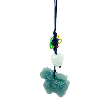 Burmese Jadeite Horse & Mini Heart Charm