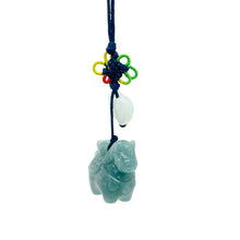 Burmese Jadeite Horse & Mini Heart Charm