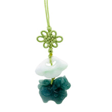 Burmese Jadeite Horse & Ruyi Charm