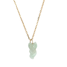 14Kt YG Burmese Jadeite Bear, Heart & Fox Charm/Pendant