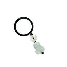 Burmese Jadeite Coin & Money Frog Keyring Charm