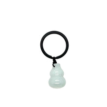 Burmese Jadeite Gourd Keyring Charm