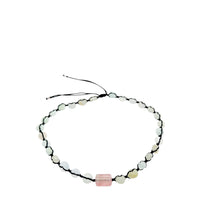 Burmese Jadeite Abacus Paired w/Watermelon Tourmaline Anklet