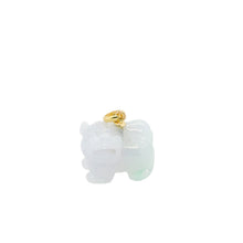 18kt YG Burmese Jadeite Fu Lion Dog Pendant