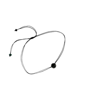 Burmese Black Jadeite Bi Anklet