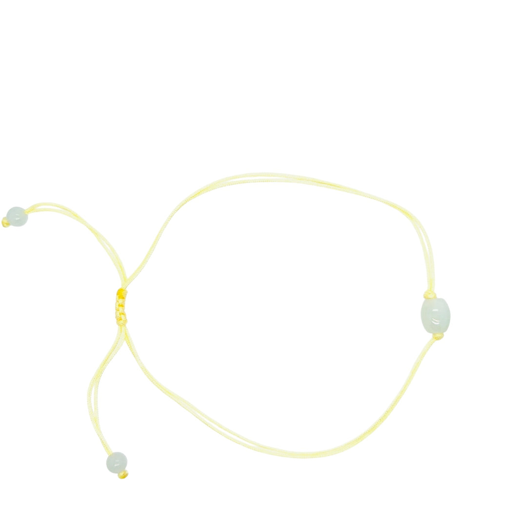 Burmese Jadeite 'Focus' Bead Anklet