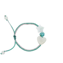 Burmese Jadeite 'Self Love, Self Care and Lucky' Children's Silk Bracelet