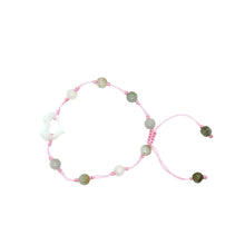 Burmese Jadeite 'Open to Love, Love, Love, Happiness' Silk Bracelet