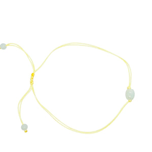 Burmese Jadeite 'Focus' Bead Anklet