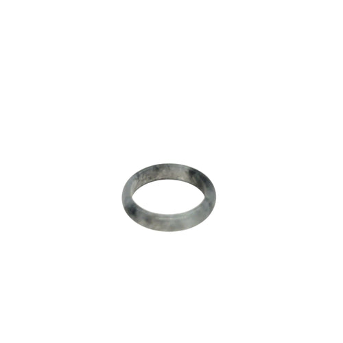3mm Burmese Icy Black Jadeite Comfort Fit Band