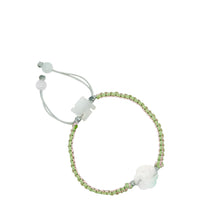 Burmese Jadeite Spirit Wheel and Buddha's Heart Children's Silk Bracelet