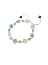 Burmese Jadeite Plum Blossom Silk Bracelet