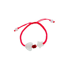 Burmese Jadeite 'Self Love, Self Care and Lucky' Children's Silk Bracelet