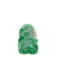 Burmese Apple Green Jadeite Ruyi Storyboard Carving
