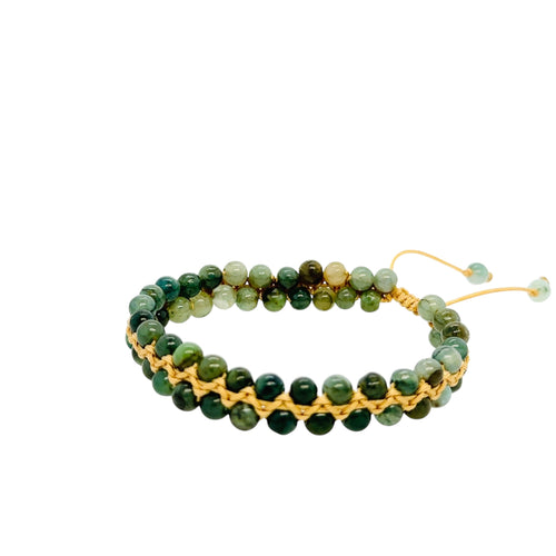 Burmese Jadeite Using Strategy & Creative Knowledge in the Year of the Yin Wood Snake 2025 Silk Bracelet