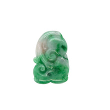 Burmese Apple Green Jadeite Ruyi Storyboard Carving