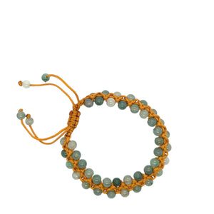 Burmese Jadeite Using Strategy & Creative Knowledge in the Year of the Yin Wood Snake 2025 Silk Bracelet