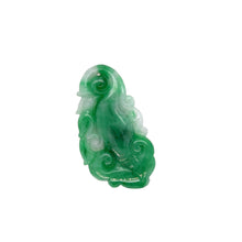 Burmese Apple Green Jadeite Ruyi Storyboard Carving