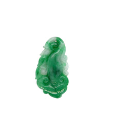 Burmese Apple Green Jadeite Ruyi Storyboard Carving