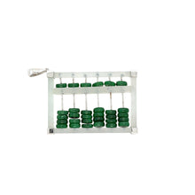 18kt WG Icy & Emerald Green Burmese Jadeite Abacus Pendant