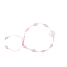 Burmese Jadeite 'Self Love, Self Care, Happiness' Silk Bracelet