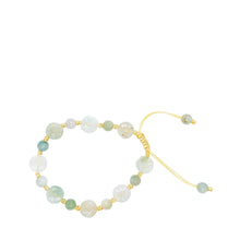 Burmese Jadeite Plum Blossom Silk Bracelet