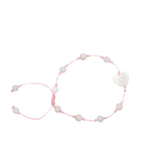 Burmese Jadeite 'Self Love, Self Care, Happiness' Silk Bracelet