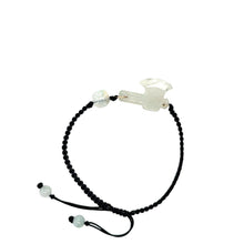 Burmese Jadeite Fire Ax & Baqua Silk Bracelet