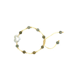 Burmese Jadeite 'Open to Love, Love, Love, Happiness' Silk Bracelet