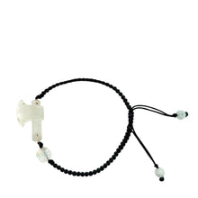 Burmese Jadeite Fire Ax & Baqua Silk Bracelet
