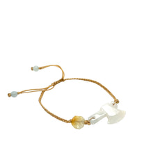 Burmese Jadeite Fire Ax & Baqua Silk Bracelet