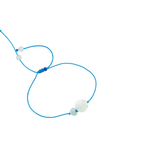 Burmese Jadeite Plum Blossom & Heart Anklet