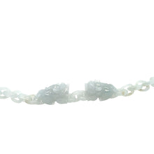 Burmese Icy Blue Honey Jadeite Pei Yao/Pixiu Interlocks Bracelet