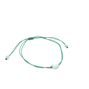 Burmese Jadeite 'Focus' Bead Anklet