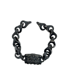 Burmese Black Jadeite Fu Lion Interlocks Bracelet