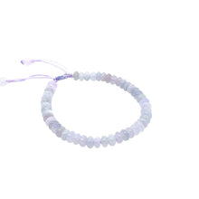 5mm Burmese Lavender Jadeite Abacus Silk Bracelet