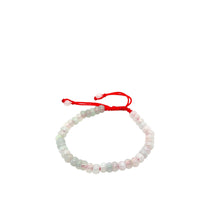 5mm Burmese Icy Multi Colored Jadeite Abacus Silk Bracelet