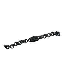 Burmese Black Jadeite Fu Lion Interlocks Bracelet