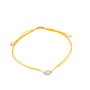 Burmese Jadeite 'Focus' Bead Anklet
