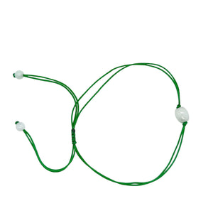 Burmese Jadeite 'Focus' Bead Anklet