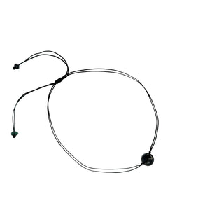 Burmese Black Jadeite Bi Anklet