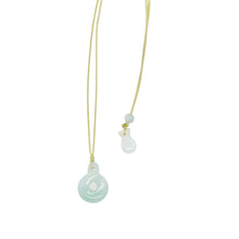 Burmese Jadeite Endless Luck Silk Adjustable Necklace