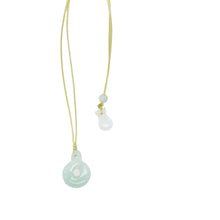 Burmese Jadeite Endless Luck Silk Adjustable Necklace